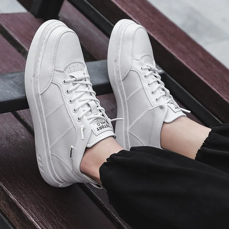 Advbridge Leather Shoes Casual Sneakers Men Shoes Comfortable Quality Leather Shoes Men Sneakers Hot Sale Korean shoes