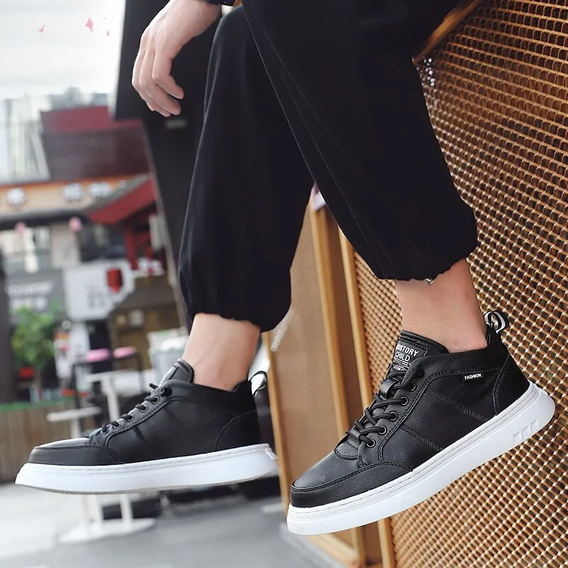 Advbridge Leather Shoes Casual Sneakers Men Shoes Comfortable Quality Leather Shoes Men Sneakers Hot Sale Korean shoes