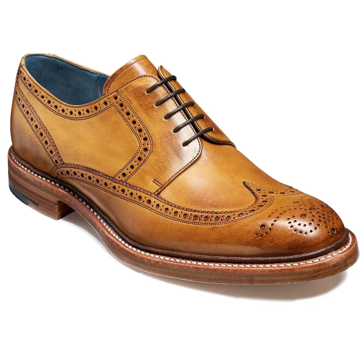 BARKER Bailey Shoes - Mens Derby Brogues - Cedar Calf