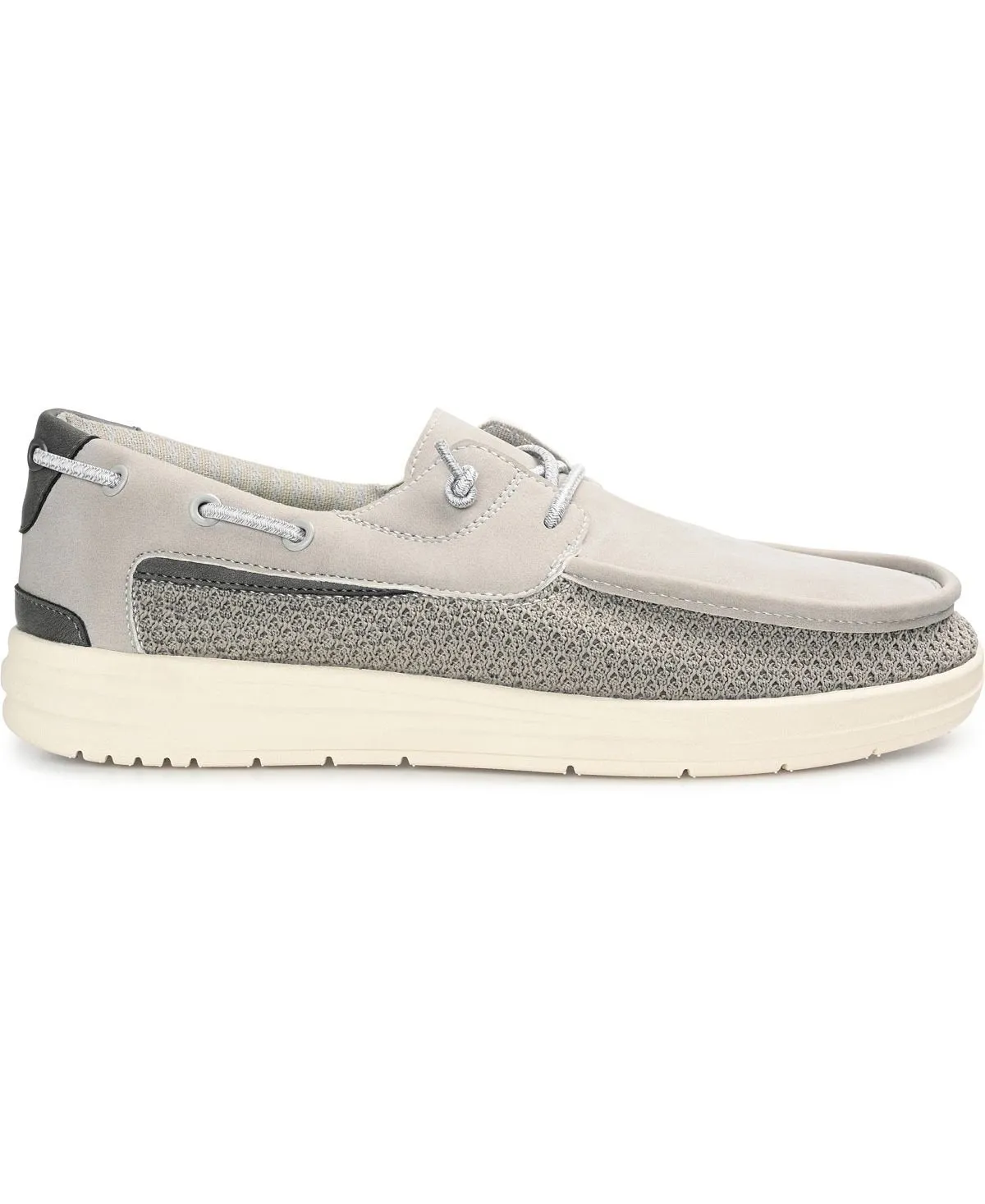 Carlton Vance Co. Men's Casual Slip-On Sneakers, Gray