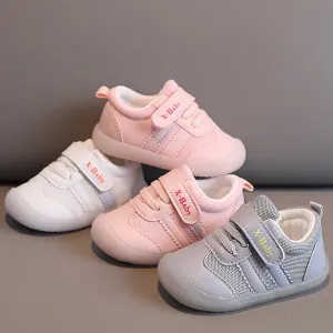 Casual Comfortable Solid Color Sneakers For Baby Boys Girls, Breathable Non-slip Walking Shoes For Spring And Autumn