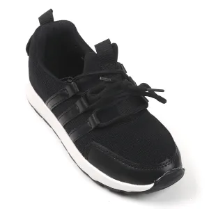 Casual Lace Up Sneakers For Boys - Black