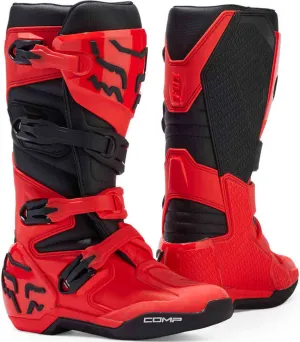 Comp 2023 FOX Youth Motocross Boots, Red/Black