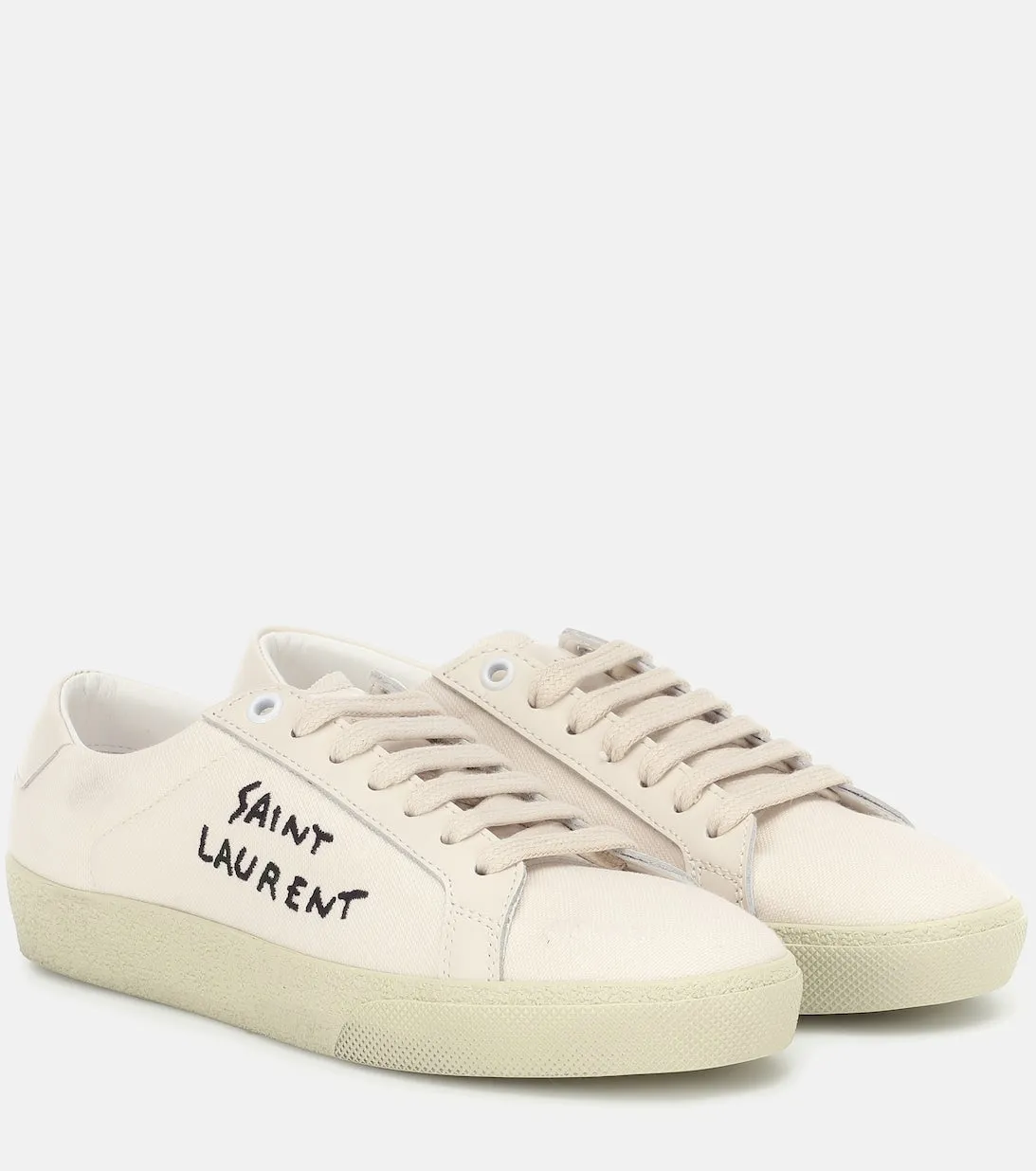 Court Classic SL/06 Saint Laurent canvas sneakers, white