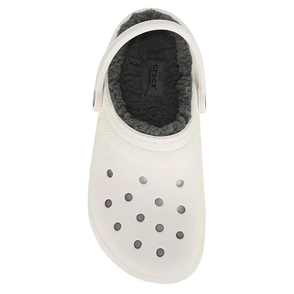 Crocs Women's Classic Furry Lined Clogs, White