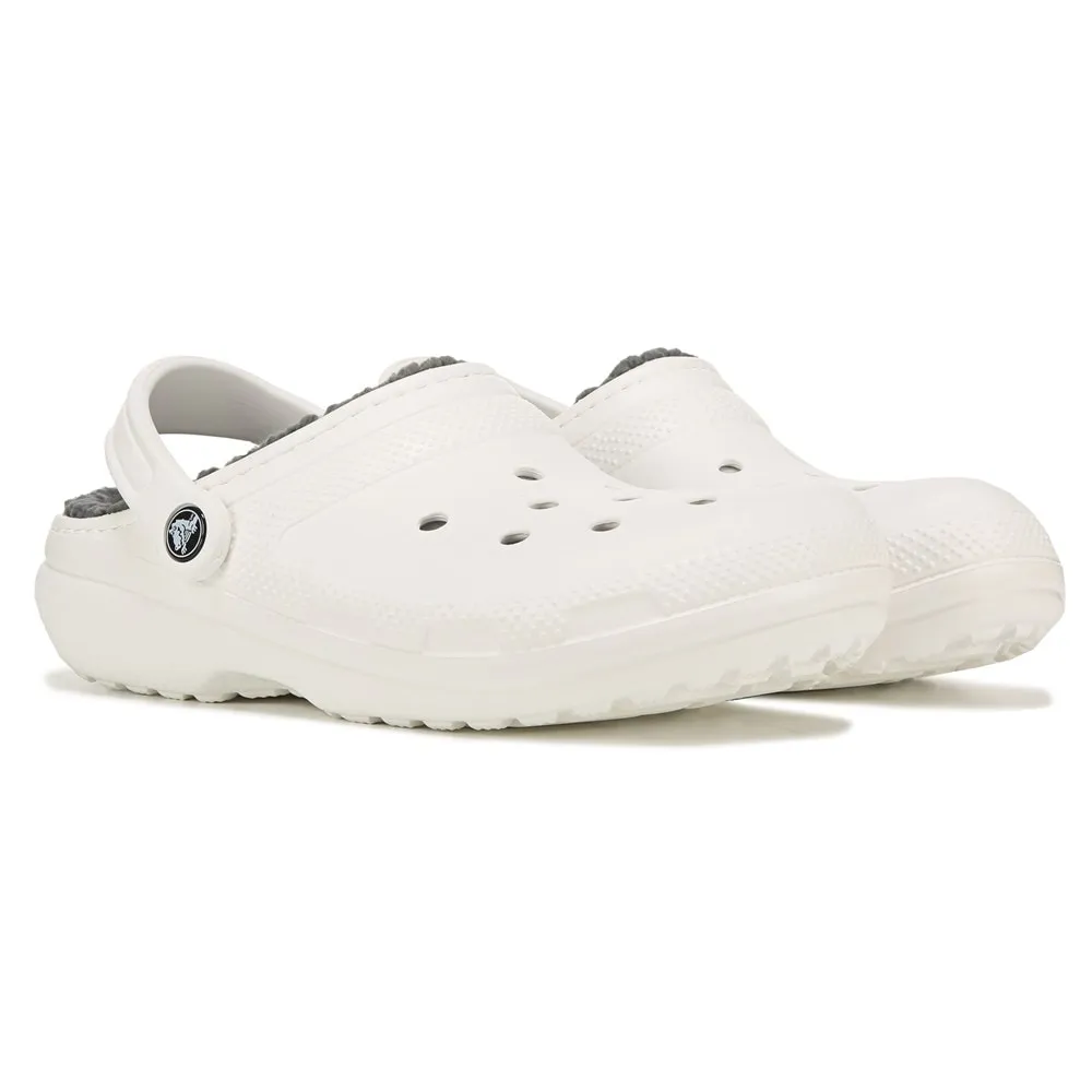 Crocs Women's Classic Furry Lined Clogs, White