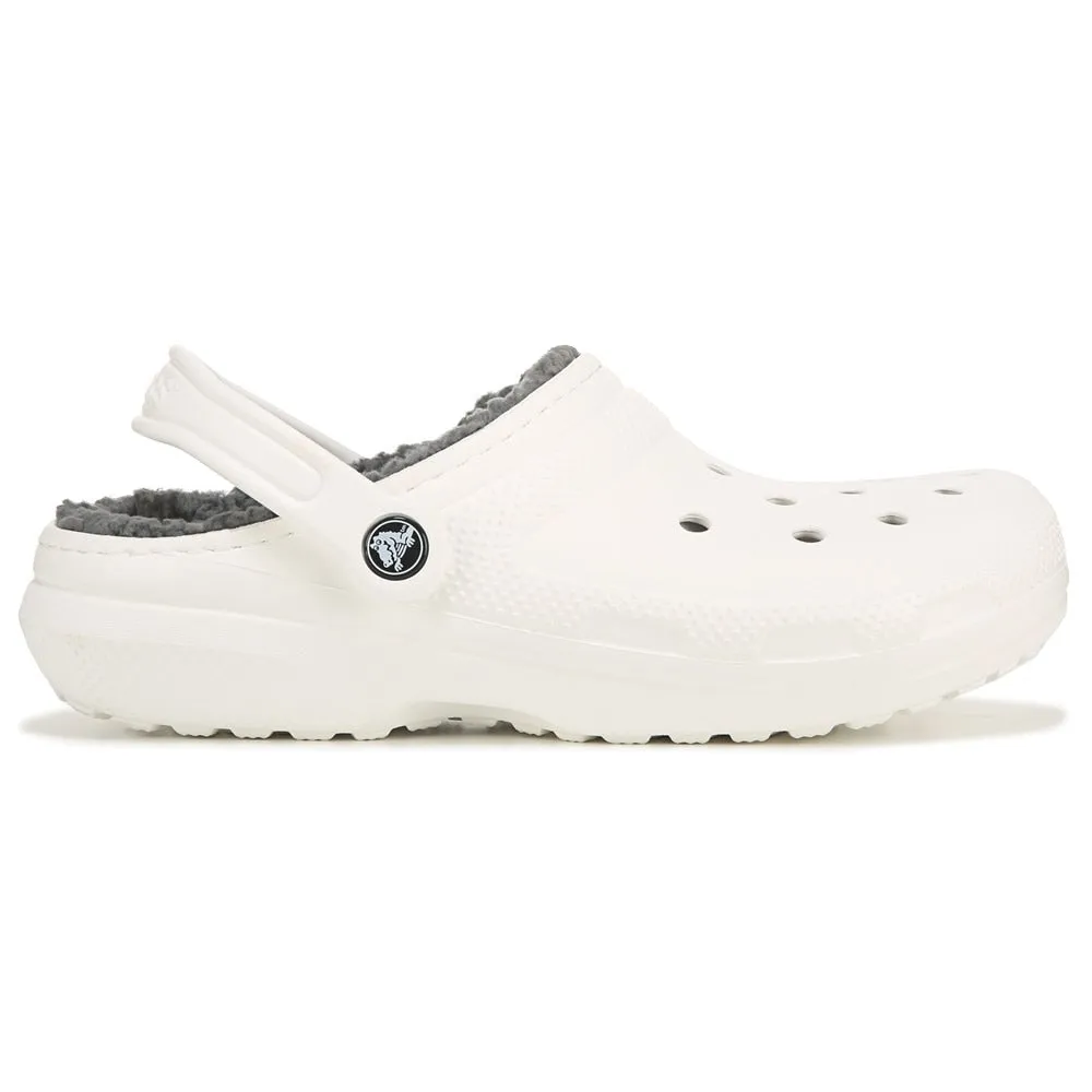 Crocs Women's Classic Furry Lined Clogs, White