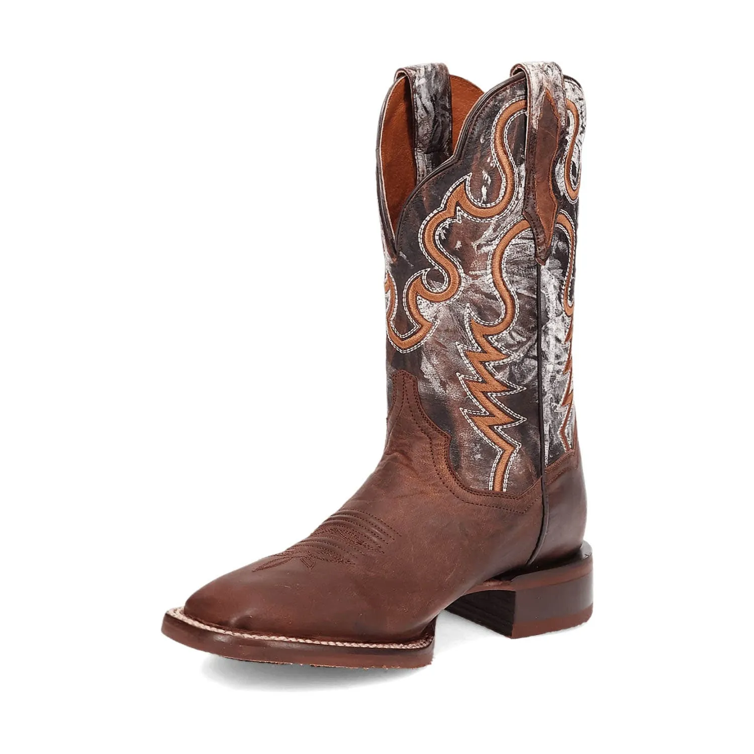 Dan Post Womens Tess Brown/Grey Leather Cowboy Boots