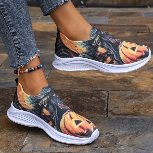 deanwangkt - Yellow Casual Sportswear Daily Patchwork Printing Round Comfortable Shoes