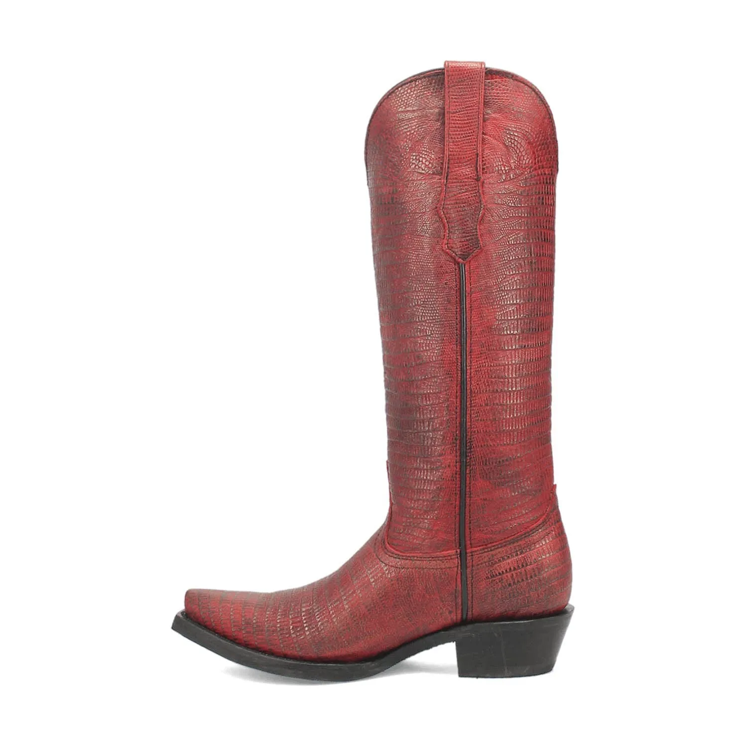 Dingo Womens Athena Red Leather Cowboy Boots