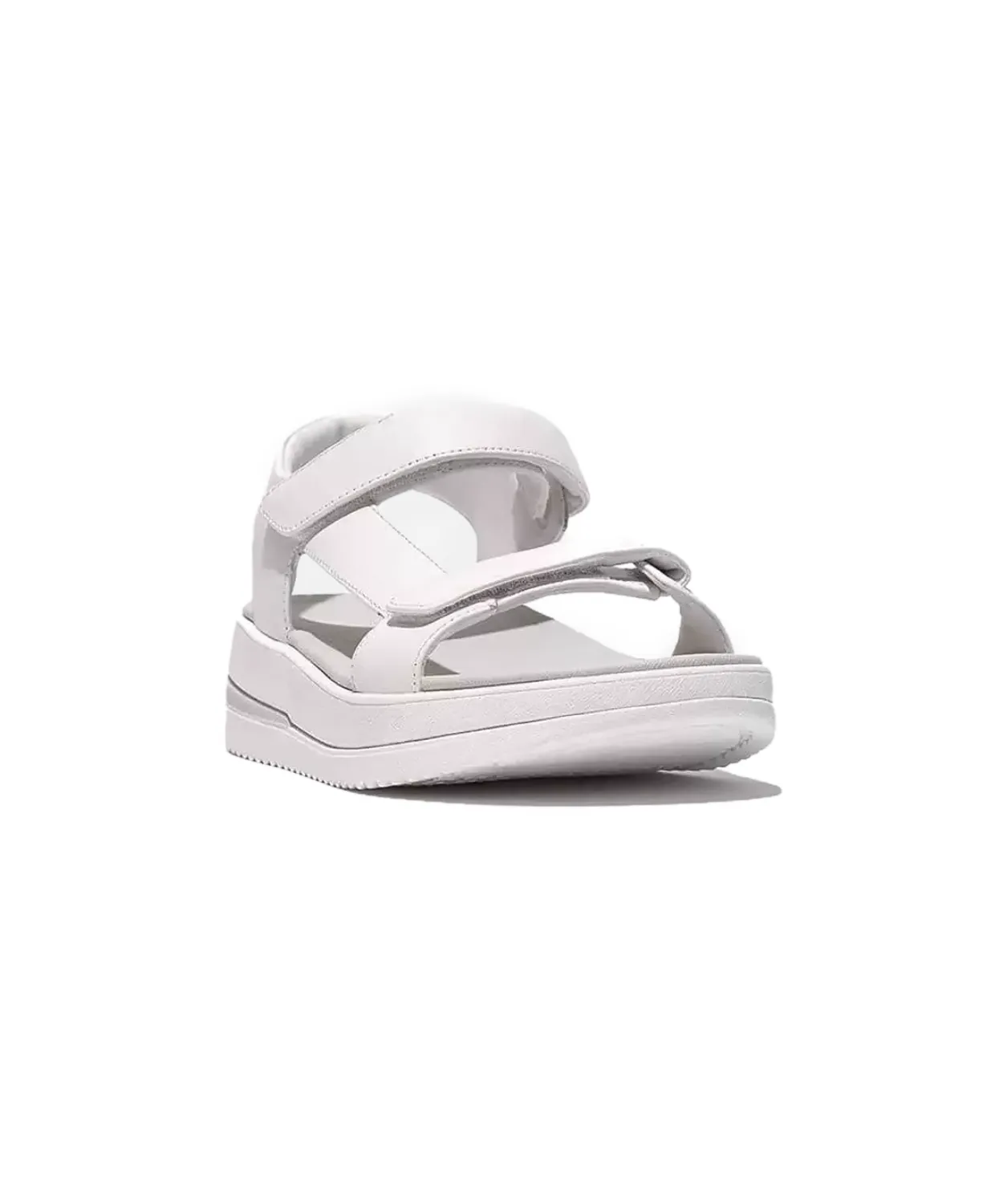 FitFlop Surfer Adjustable Leather Back-Strap Sandals White