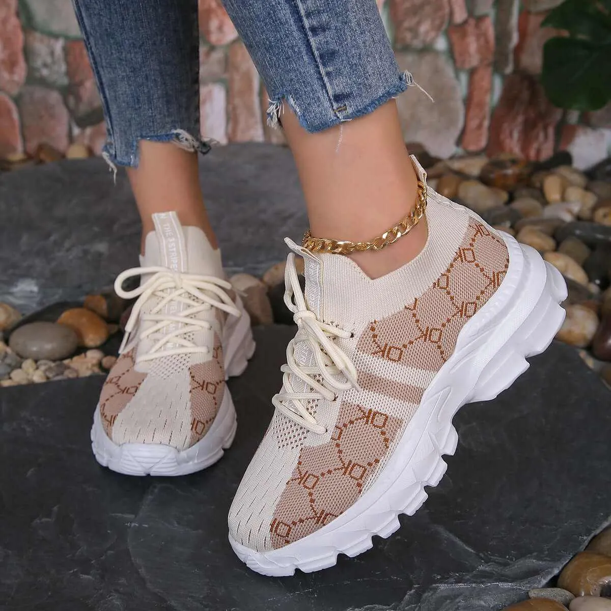 Glow Chic's Lightweight Breathable Canvas Sneakers