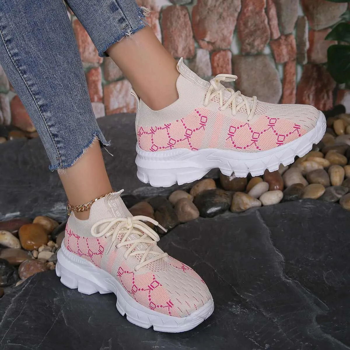 Glow Chic's Lightweight Breathable Canvas Sneakers