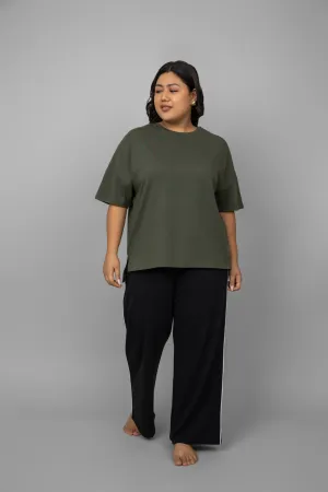 Green Oversized Cotton Tee