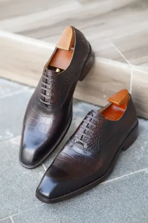 Handmade Burgundy Oxford Shoes