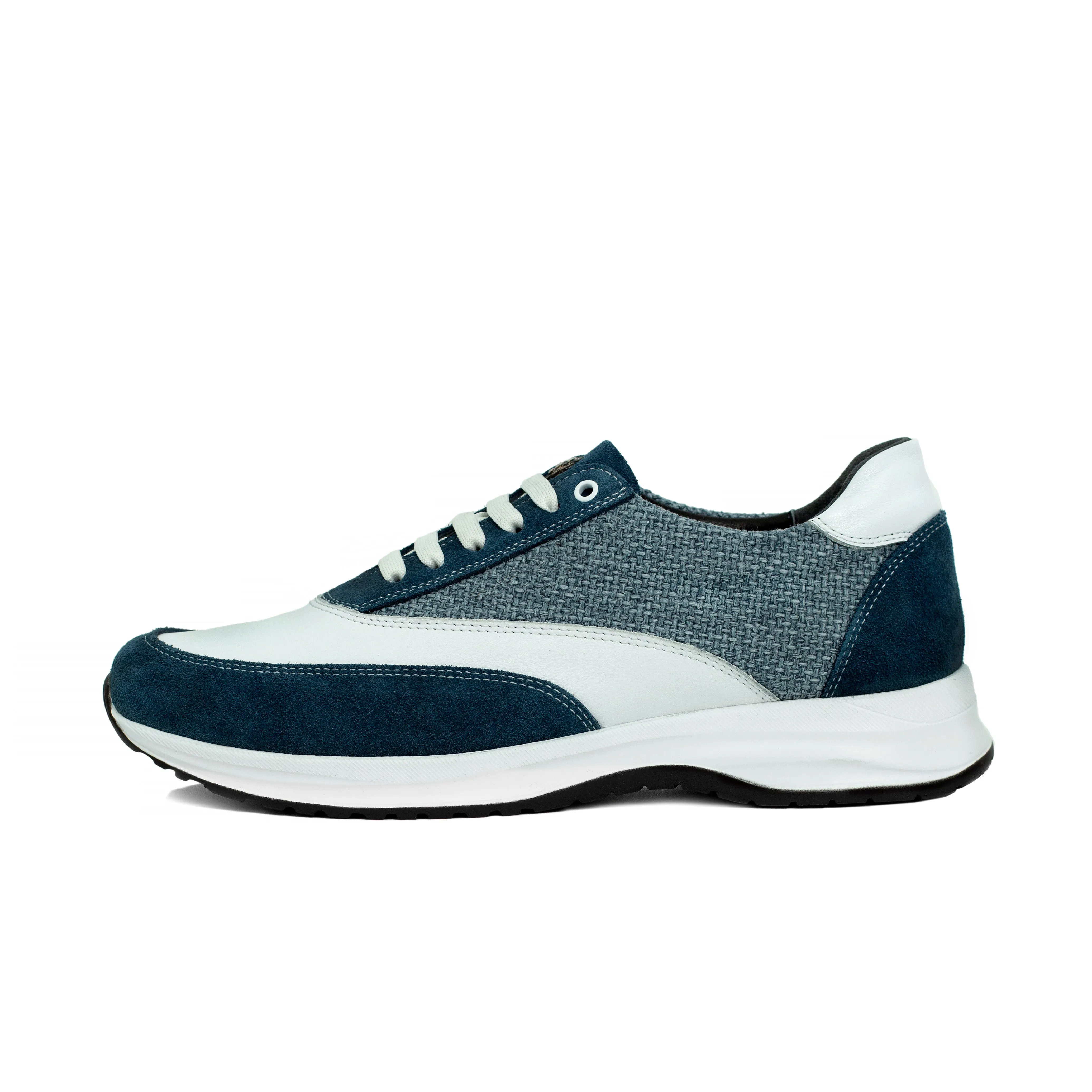 Jeans and Textile Runner Sneakers