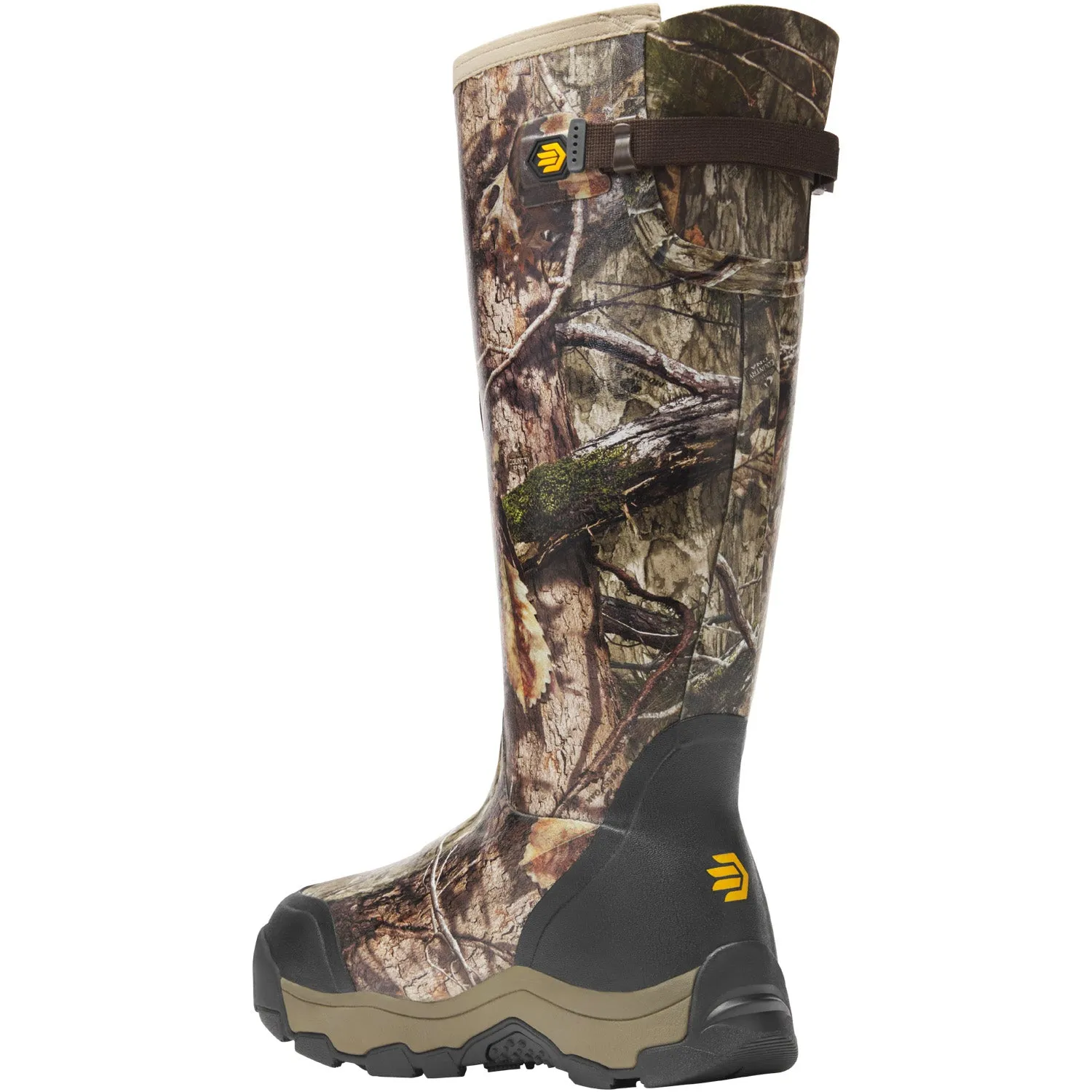 Lacrosse Mens Alpha Evolution 800G Mossy Oak Country DNA Rubber Hunting Boots