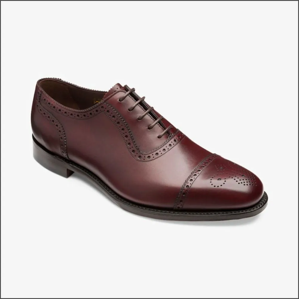 Loake Strand Burgundy Premium Semi-Brogue*