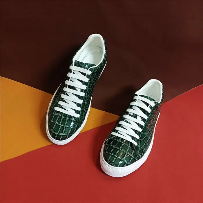 Lux Leather Lace-up Platform Sneakers