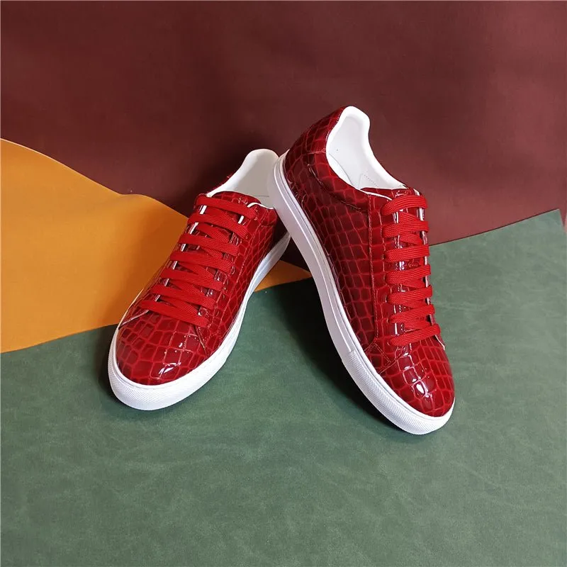 Lux Leather Lace-up Platform Sneakers