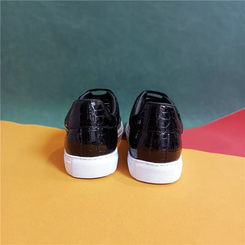 Lux Leather Lace-up Platform Sneakers