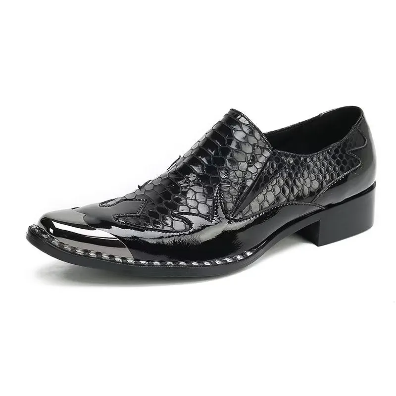 LuxeLeather Slip-on Dress Shoes