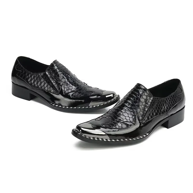 LuxeLeather Slip-on Dress Shoes