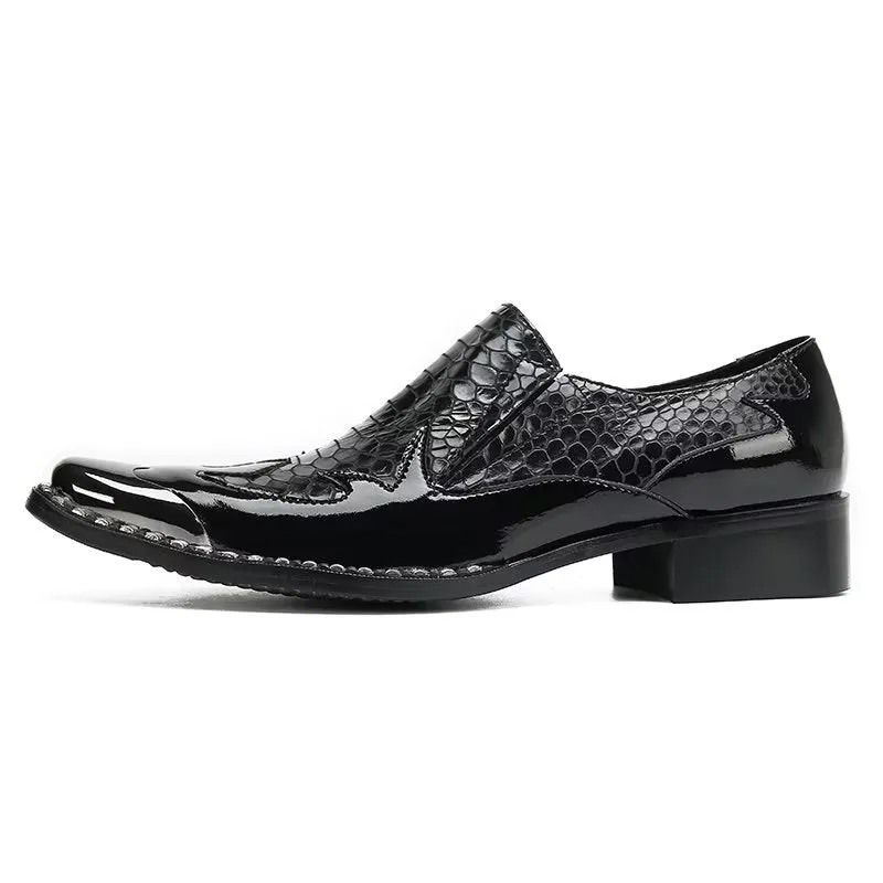 LuxeLeather Slip-on Dress Shoes