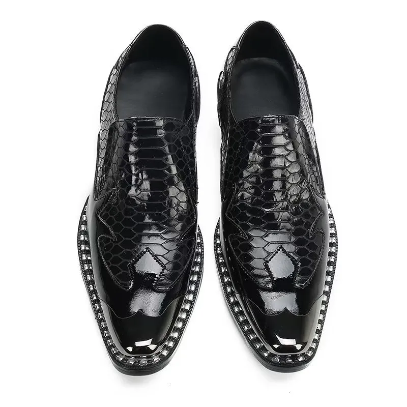 LuxeLeather Slip-on Dress Shoes