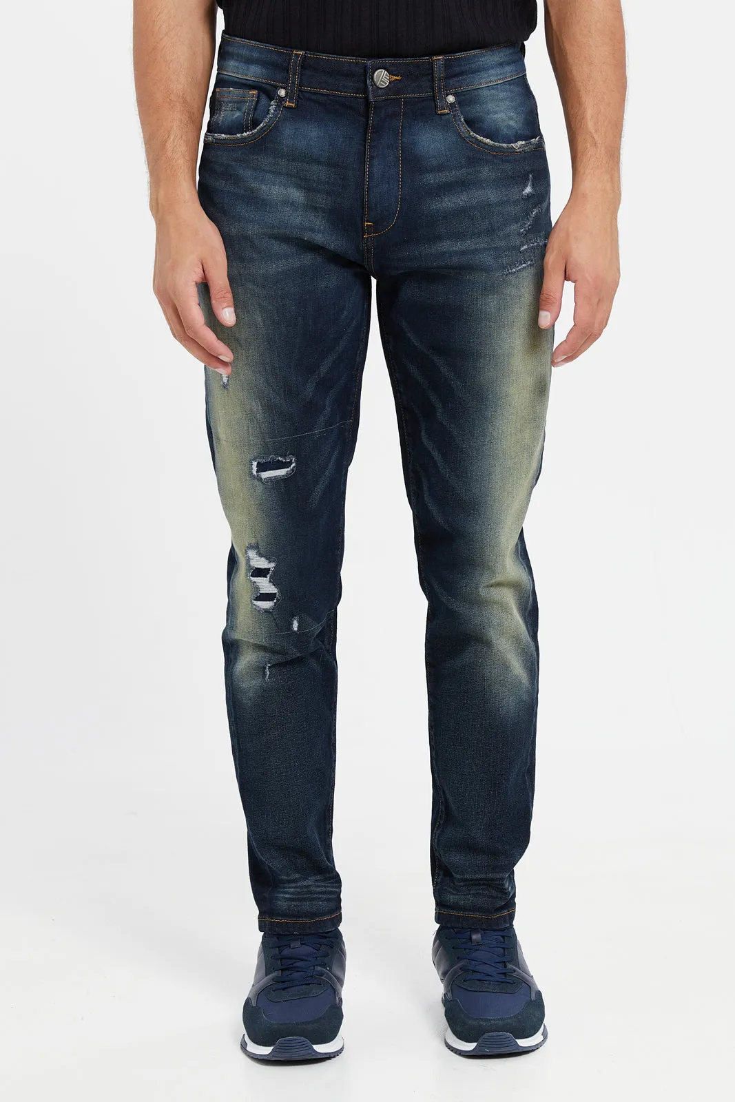 Men Blue Slim Fit Denim Jeans