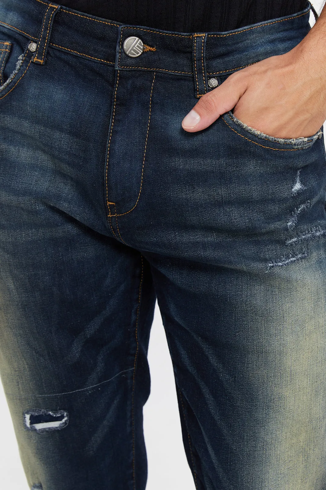 Men Blue Slim Fit Denim Jeans