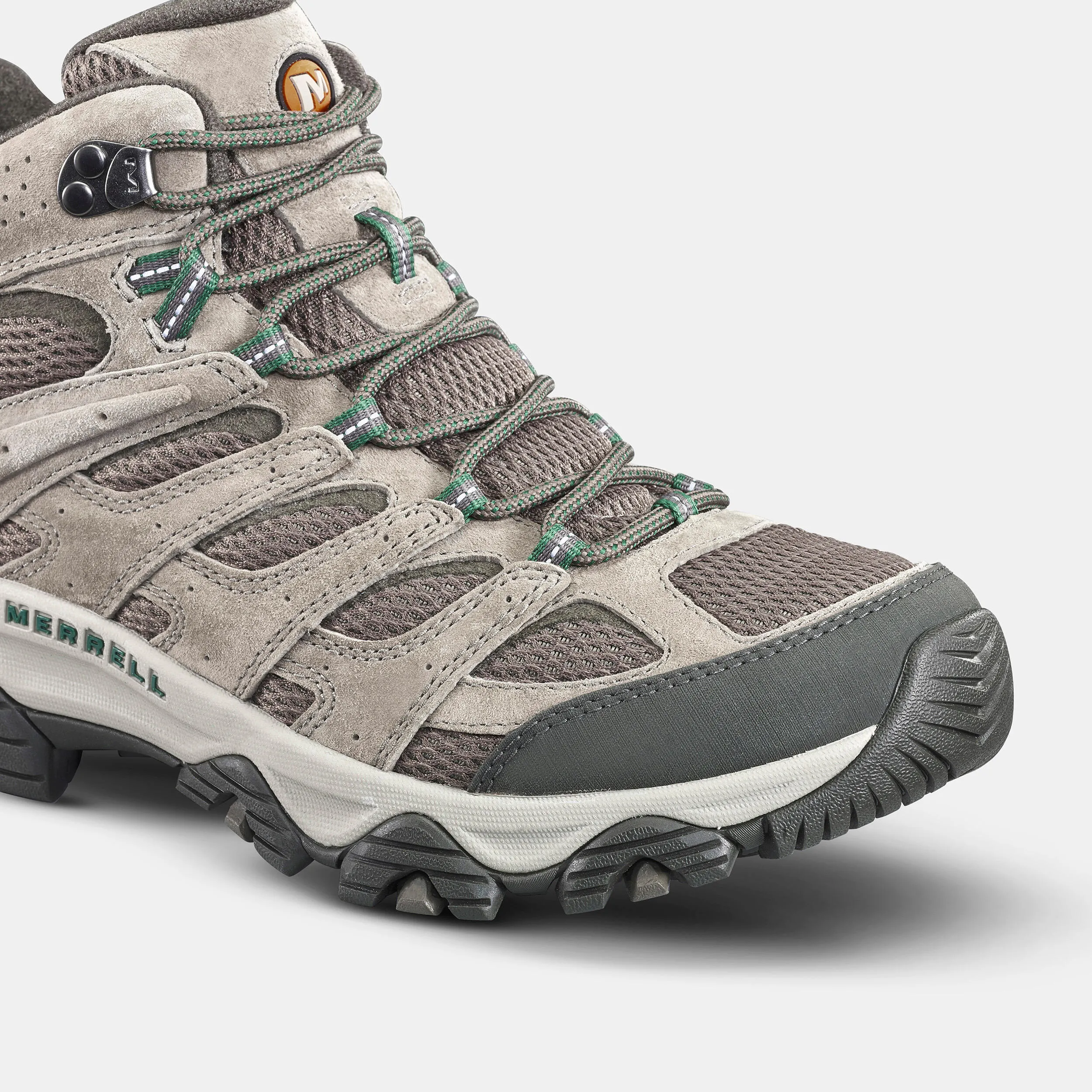 Men's hiking boots Merrell Moab 3 medium height, gray-beige