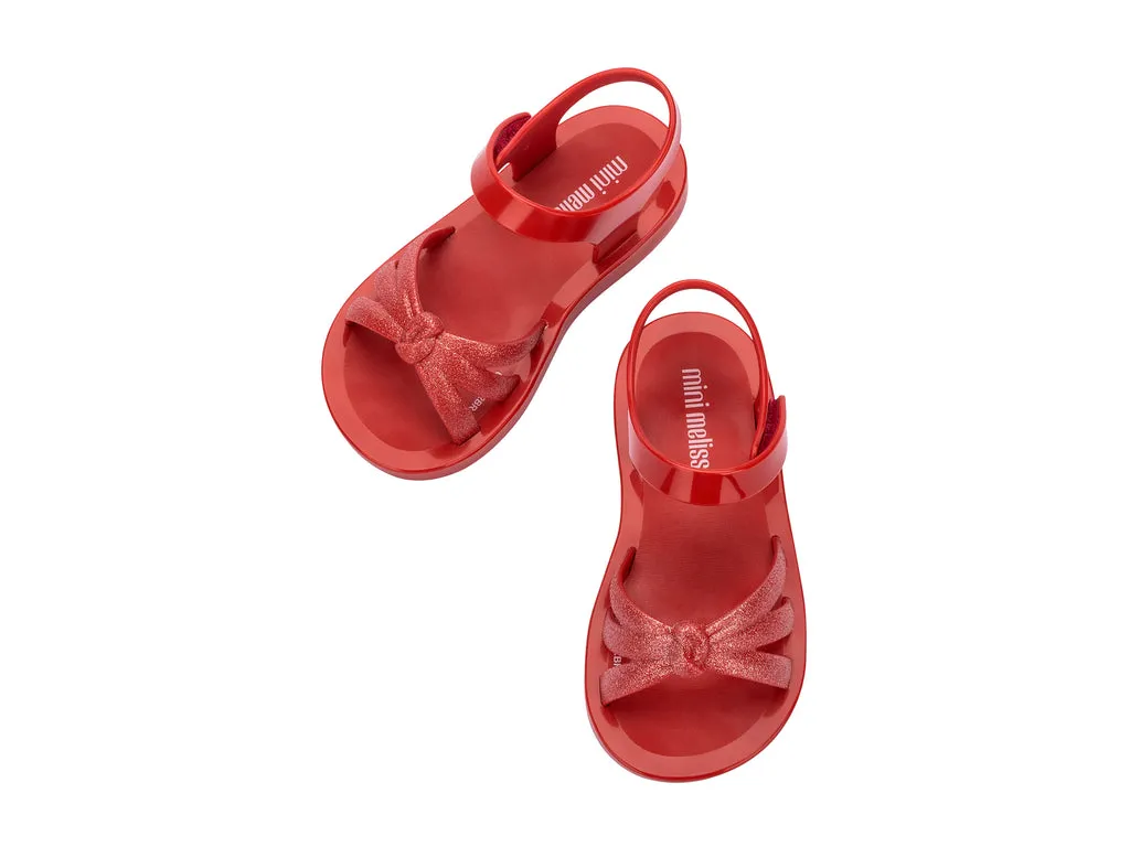 Mini Melissa Precious Red Knot Baby Sandals