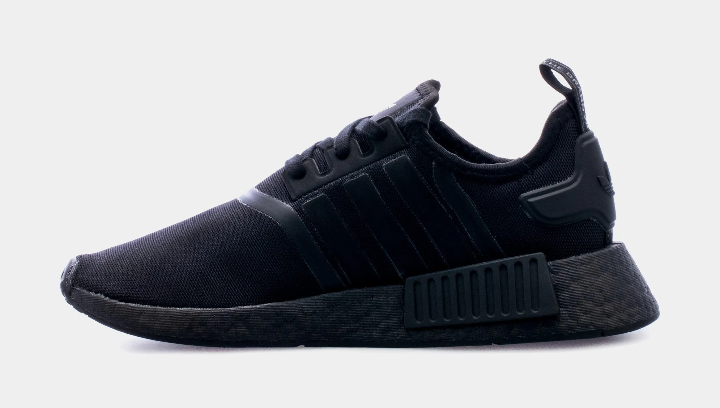 NMD R1 Grade School Running Shoes (Black)