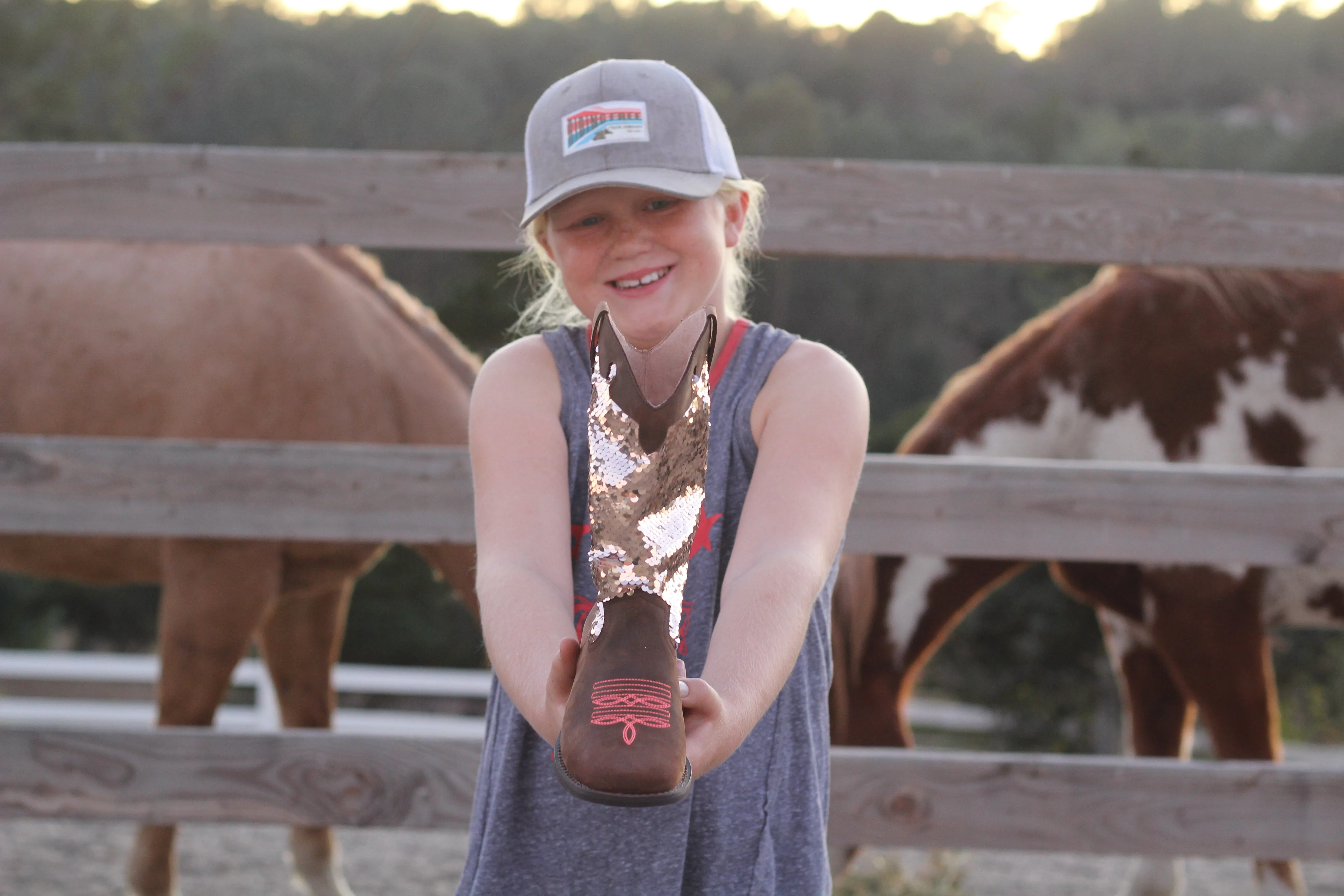 Riding Free Sequin Boots