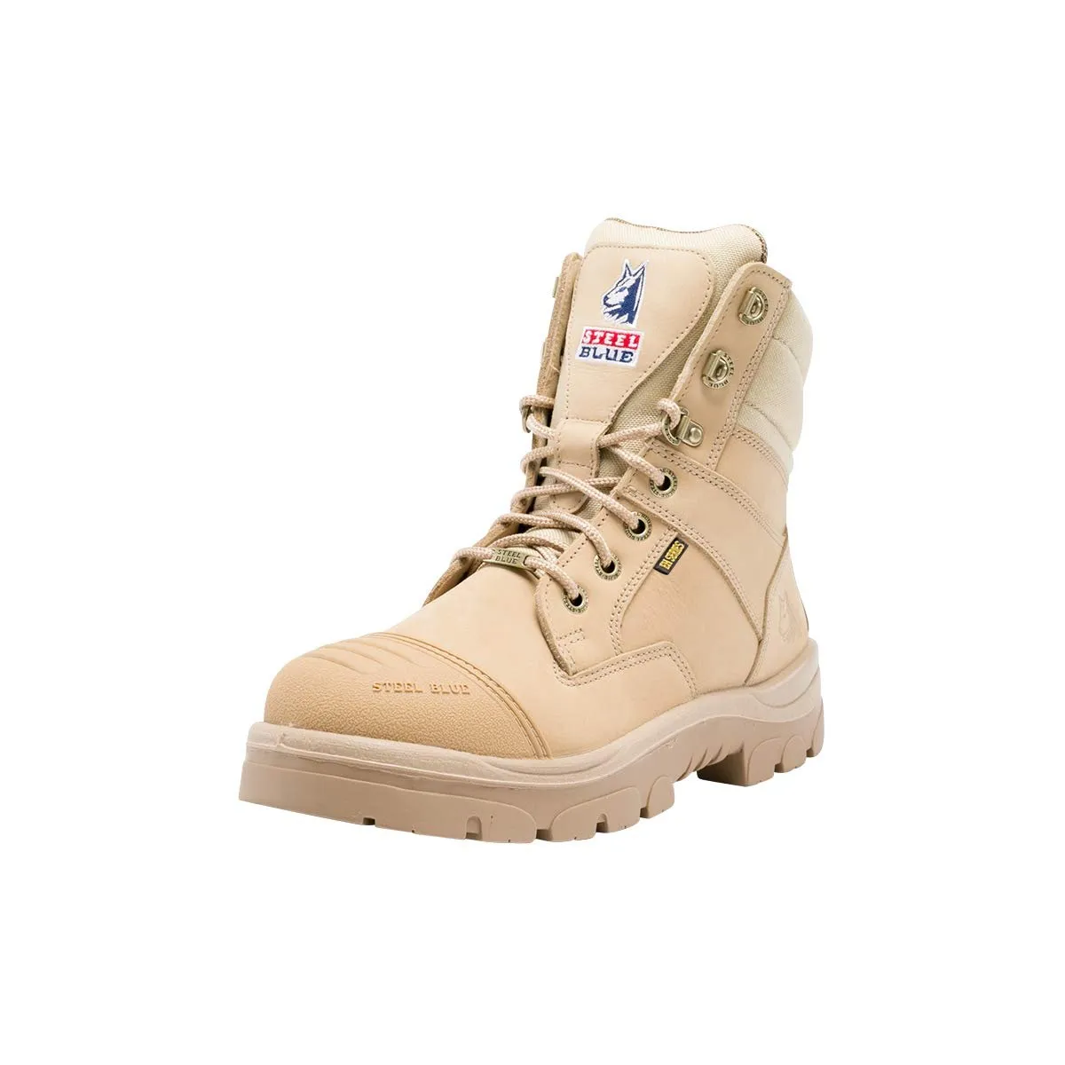 Steel Blue Men's Southern Cross Zip Steel Toe Boots, Sand