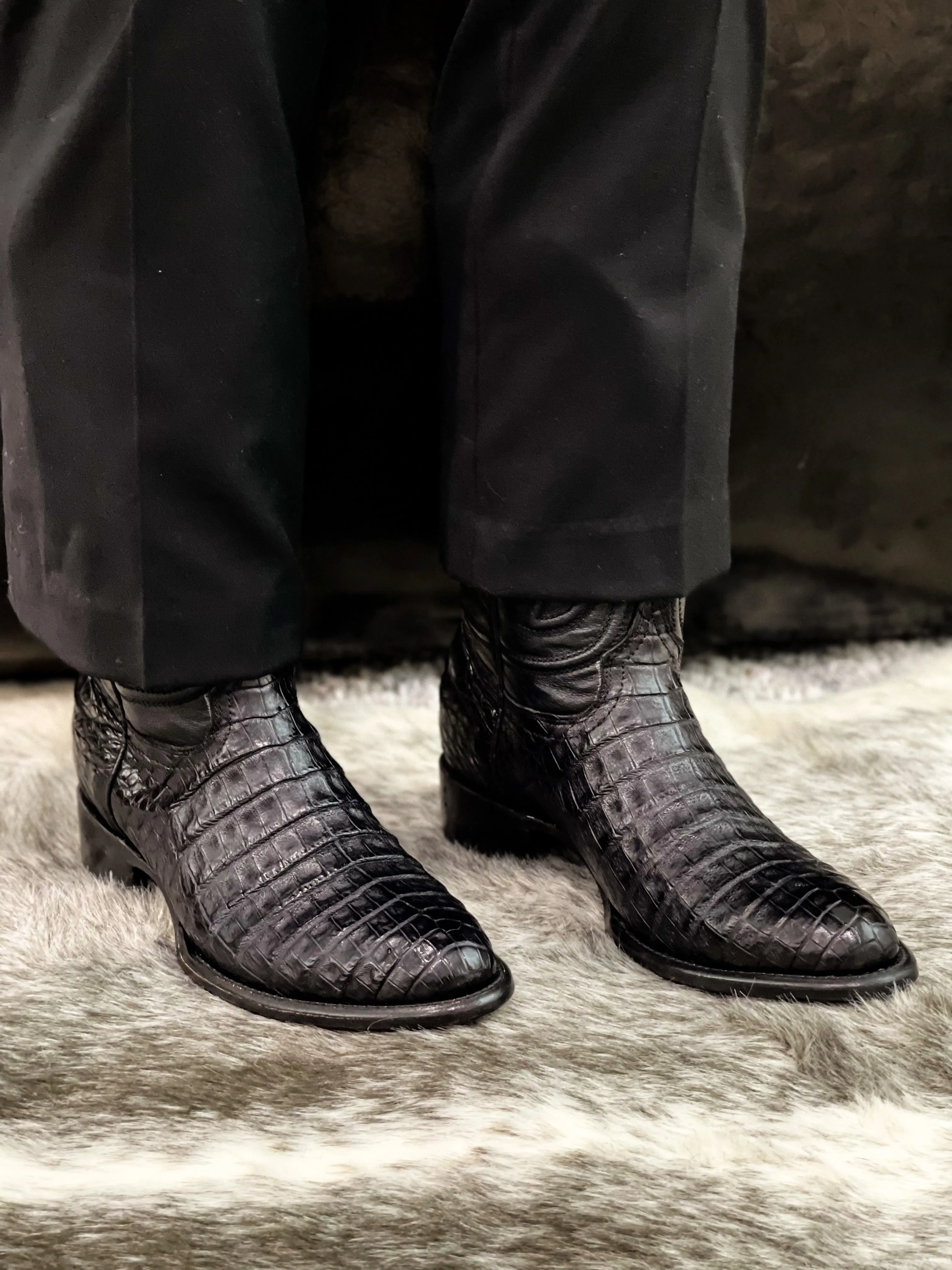 TBC Bootmakers The Mercedes Black Caiman Belly