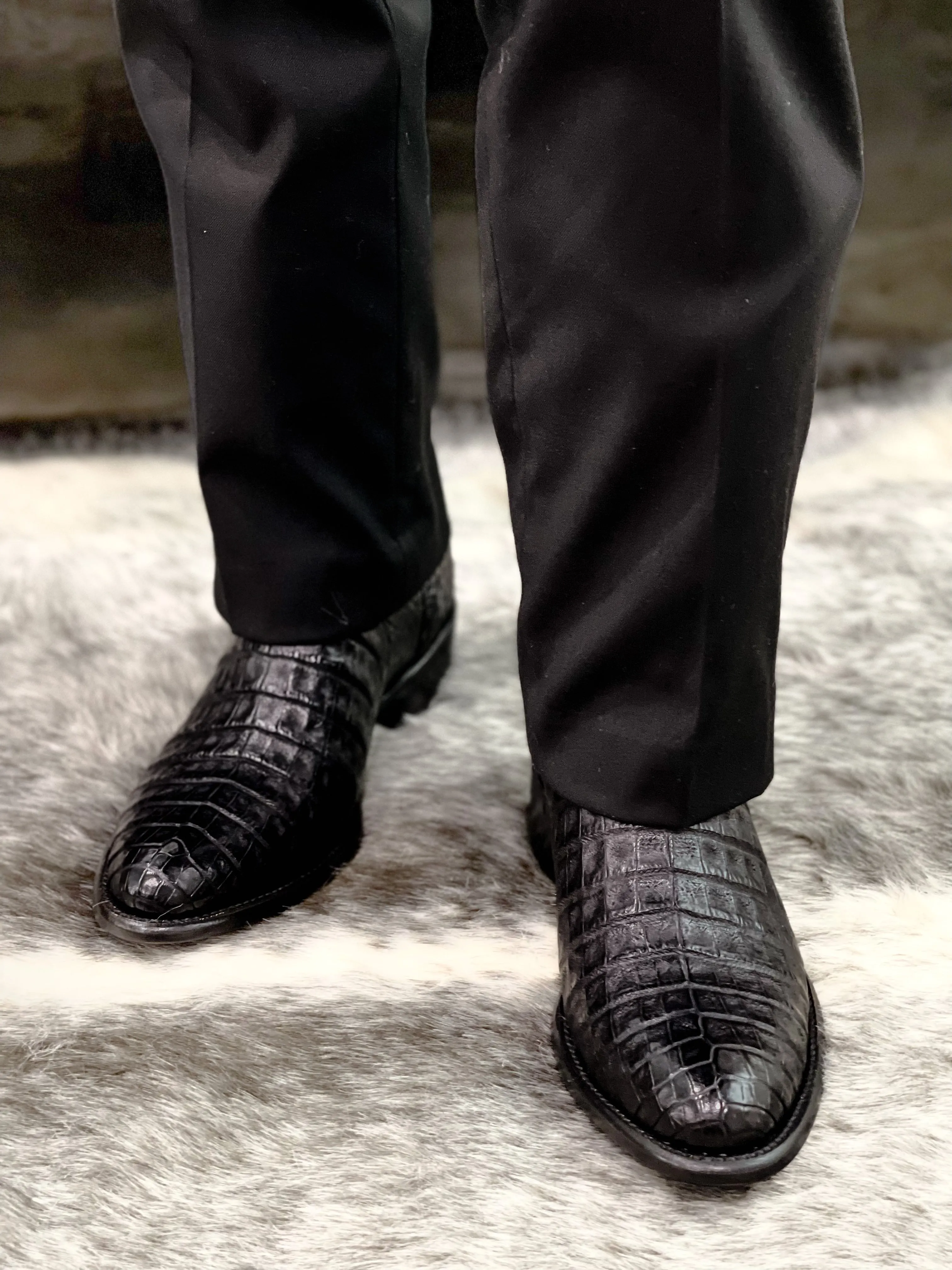 TBC Bootmakers The Mercedes Black Caiman Belly