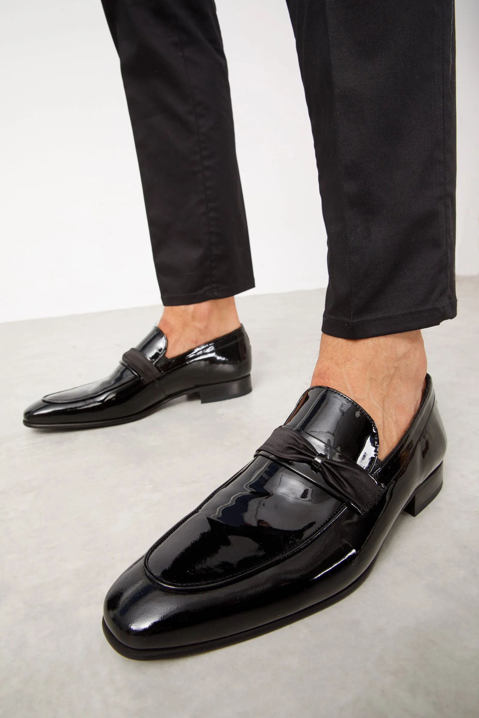 The Dodoma Black Patent  Leather Loafer Men Shoe