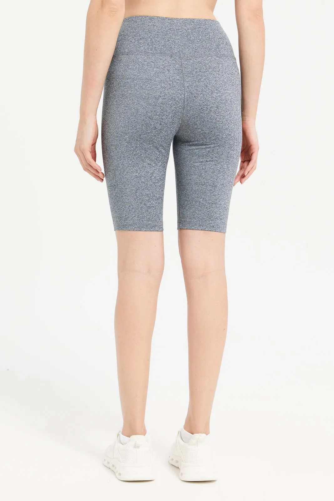 Women Grey Performance Shorts