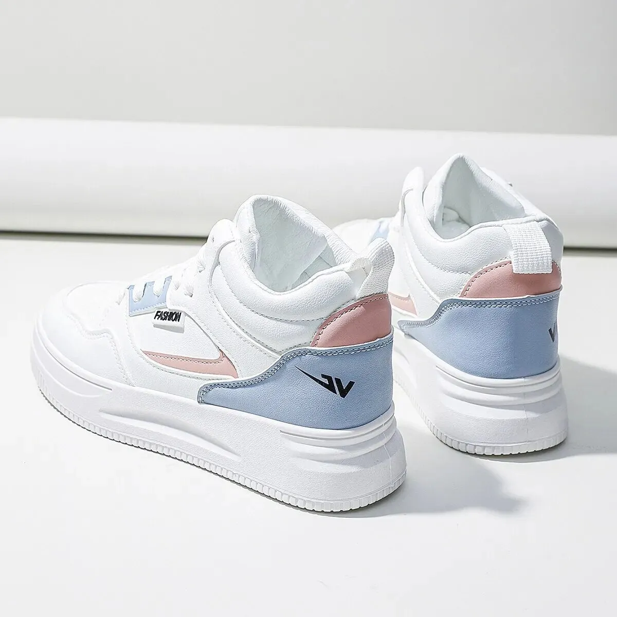 Women White High-top Sneakers