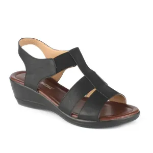 Women's Tia Sling Wedge Sandal Black