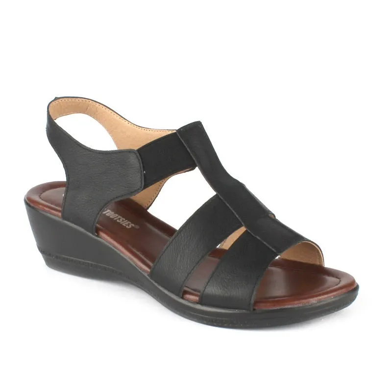 Women's Tia Sling Wedge Sandal Black